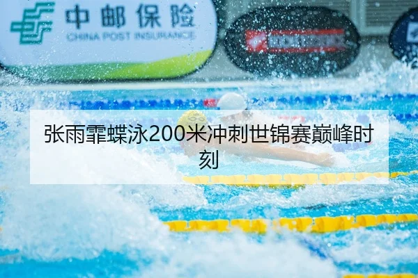张雨霏蝶泳200米冲刺世锦赛巅峰时刻